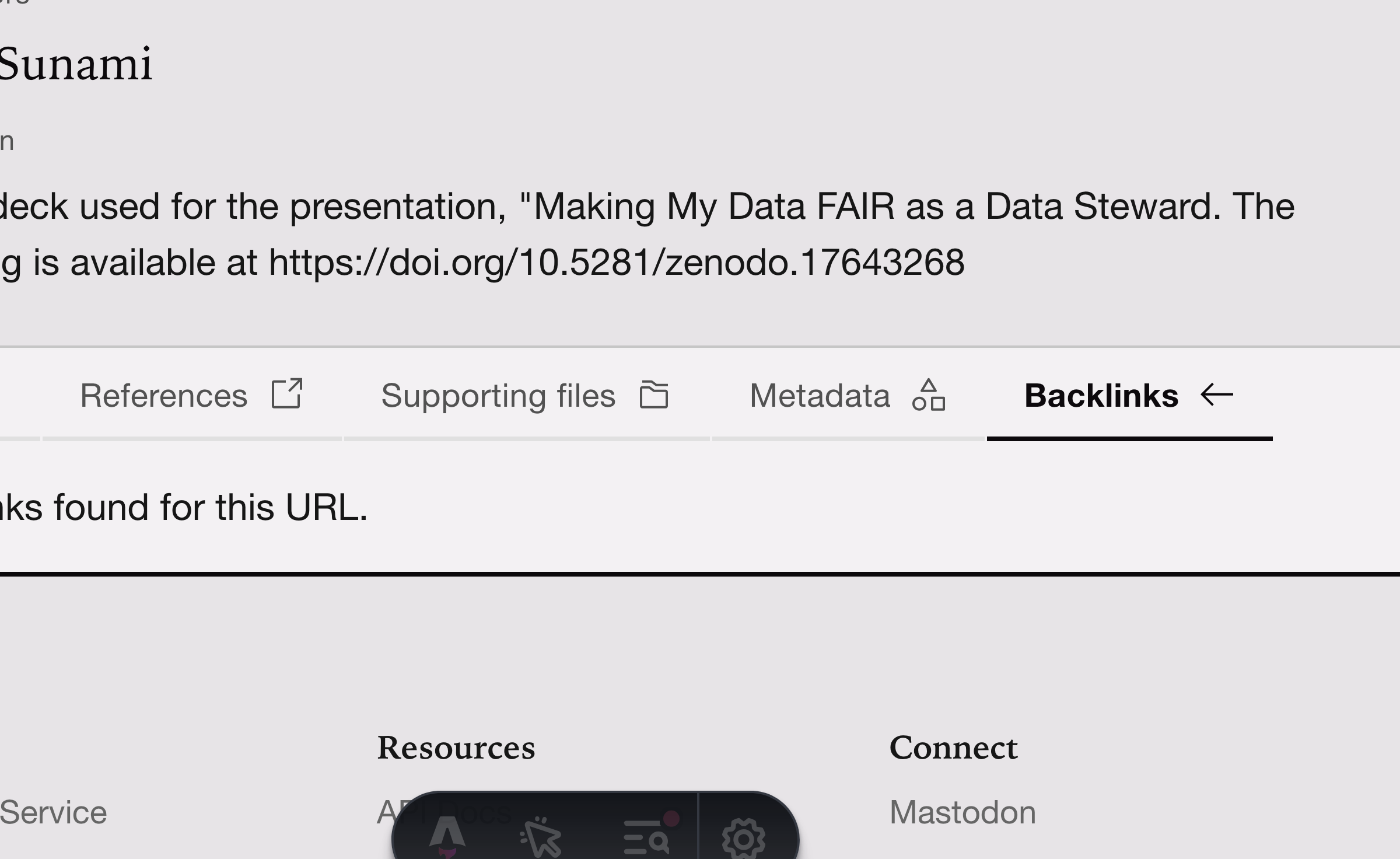 Screenshot of connecting different outputs